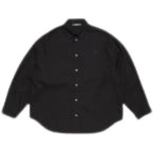Acne Studios, Heren, Overhemden, Zwart, Maat: M Katoen,