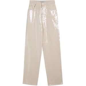 Golden Goose, Dames, Jeans, Beige, Maat: W27 Denim,