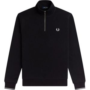 Fred Perry, Heren, Sweatshirts & Hoodies, Zwart, Maat: 2XL Katoen,