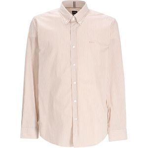 Hugo, Heren, Overhemden, Beige, Maat: XL Katoen,