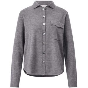 Hemisphere, Dames, Blouses & Shirts, Grijs, Maat: XS Wol,