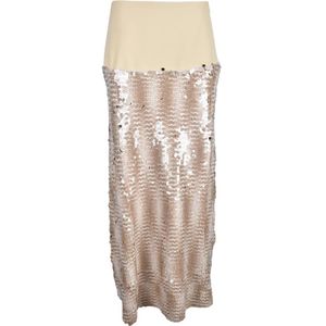Erika Cavallini, Dames, Rokken, Beige, Maat: M Poliester,