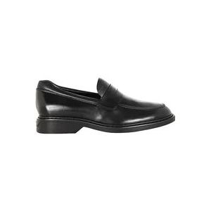 Hogan Zwarte Loafers voor Moderne Mannen , Black , Heren , Maat: 43 1/2 EU