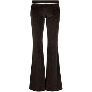 Palm Angels, Dames, Broeken, Zwart, Maat: L Katoen,