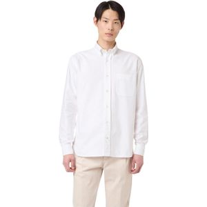 Eleventy, Heren, Overhemden, Wit, Maat: M Katoen,