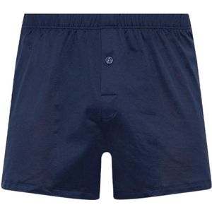 Hanro, Heren, Ondergoed, Blauw, Maat: S Katoen,