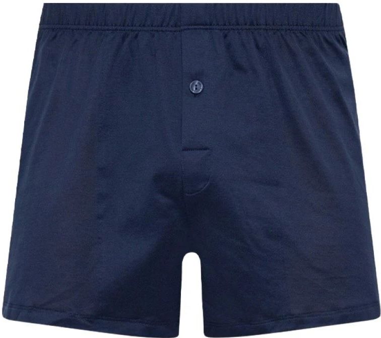 Hanro, Heren, Ondergoed, Blauw, Maat: S Katoen,