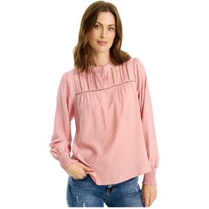 IN Front, Dames, Blouses & Shirts, Roze, Maat: S
