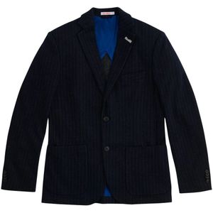 Sun68, Heren, Jassen, Blauw, Maat: M Katoen,