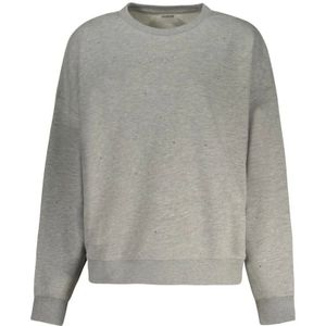 Guess, Dames, Sweatshirts & Hoodies, Grijs, Maat: M Katoen,