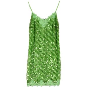 Ermanno Scervino - Jurk - Groen - 100% Polyester