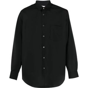 Comme des Garçons, Heren, Overhemden, Zwart, Maat: L Wol,