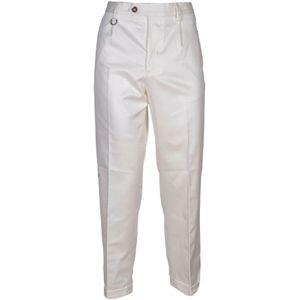 Paolo Pecora, Heren, Broeken, Wit, Maat: L Katoen,