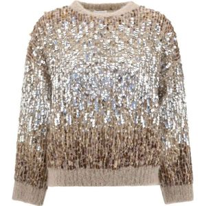 Brunello Cucinelli, Dames, Truien, Veelkleurig, Maat: XS Mohair,