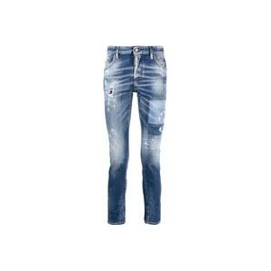 Dsquared2 Lichtblauwe Broek voor Mannen , Blue , Heren , Maat: XL