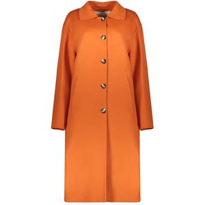 Herno, Dames, Mantels, Oranje, Maat: XS Wol,