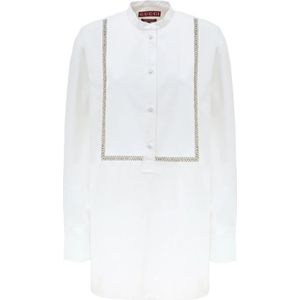 Gucci, Dames, Jurken, Wit, Maat: M Katoen,