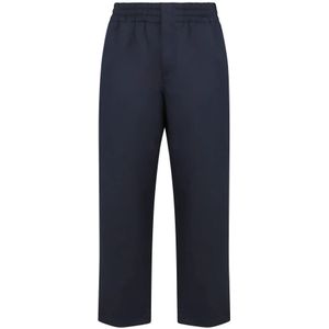 Bottega Veneta, Heren, Broeken, Blauw, Maat: L Katoen,