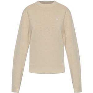 Acne Studios, Dames, Truien, Beige, Maat: XS Wol,