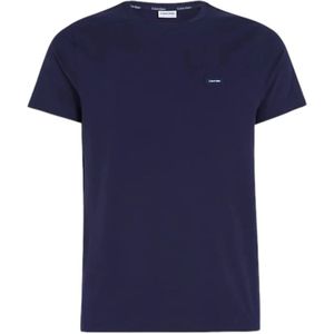 Calvin Klein, Heren, Tops, Blauw, Maat: XS Katoen,