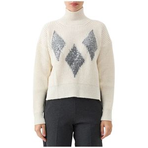 Ermanno Scervino, Dames, Truien, Wit, Maat: 2XS Wol,