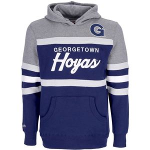 Mitchell & Ness, Heren, Sweatshirts & Hoodies, Blauw, Maat: S Katoen,