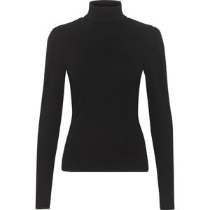 Gestuz - Rollneck Puff Top - Zwart - Knitwear - Lange Mouwen
