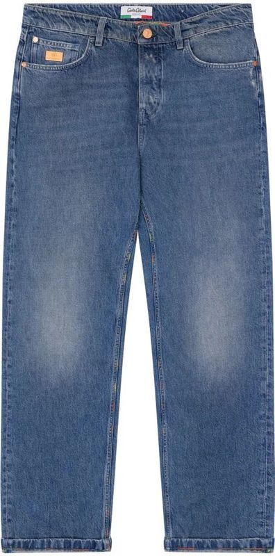 Carlo Colucci - Premium Baggy Fit Jeans - Blauw - Heren - Bronx