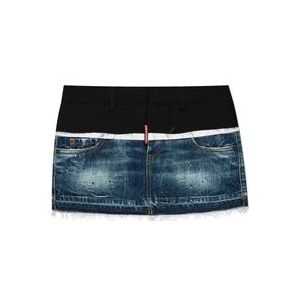 Dsquared2 Rok gemaakt van gecombineerde materialen , Multicolor , Dames , Maat: S