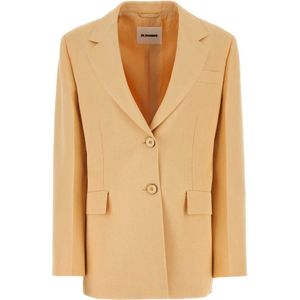 Jil Sander, Dames, Jassen, Oranje, Maat: XS Viscose,