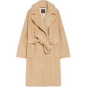 Max Mara Weekend, Dames, Mantels, Beige, Maat: XS Leer,