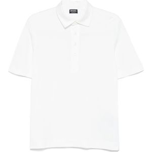 Zegna, Heren, Tops, Wit, Maat: L Katoen,