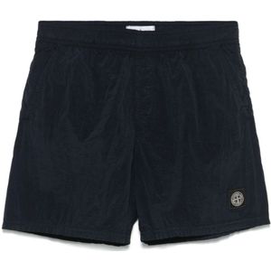 Stone Island, Heren, Badkleding, Blauw, Maat: M Nylon,