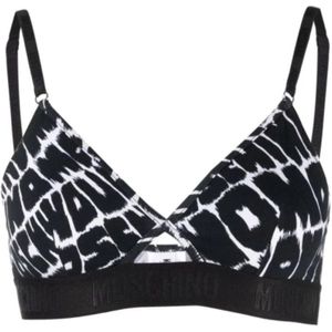 Moschino, Dames, Ondergoed, Zwart, Maat: L Katoen,