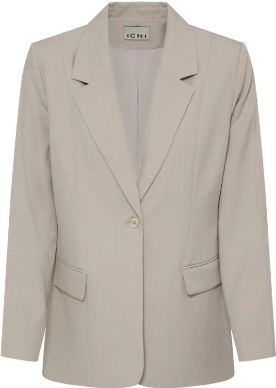 Ichi, Dames, Jassen, Beige, Maat: XS Leer,