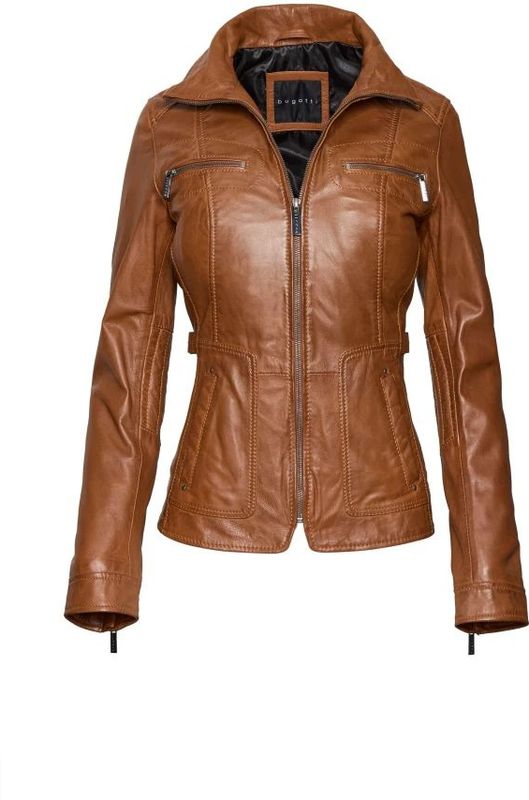 Bugatti, Dames, Jassen, Bruin, Maat: S Leer,