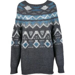 Alpha Studio, Dames, Truien, Grijs, Maat: XL Mohair,