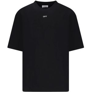 Off White, Heren, Tops, Zwart, Maat: M Katoen,