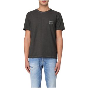 Dondup, Heren, Tops, Zwart, Maat: L Katoen,