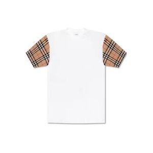 Burberry Vintage Puff Oversize T-Shirt , White , Dames , Maat: M