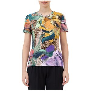 Just Cavalli, Dames, Tops, Veelkleurig, Maat: S Jersey,