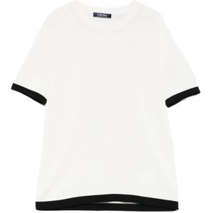 Max Mara, Dames, Tops, Wit, Maat: L