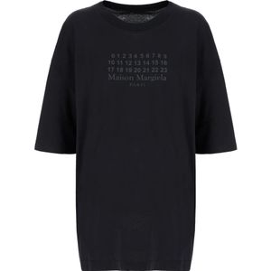 Maison Margiela, Dames, Tops, Zwart, Maat: S Jersey,