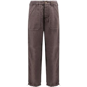 Brunello Cucinelli, Heren, Broeken, Bruin, Maat: M Linnen,