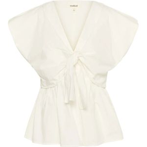 Soaked in Luxury, Dames, Blouses & Shirts, Wit, Maat: M Katoen,