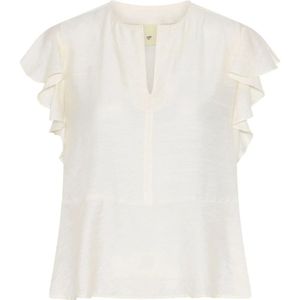 Heartmade, Dames, Blouses & Shirts, Wit, Maat: XS Viscose,