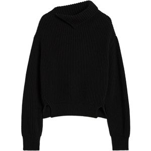 Jil Sander, Heren, Truien, Zwart, Maat: L Wol,