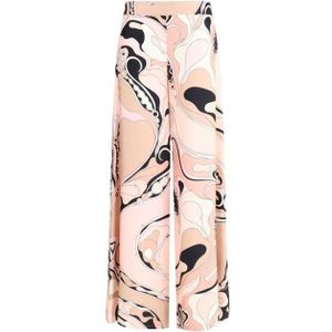 Pucci, Dames, Broeken, Veelkleurig, Maat: M Zijde,