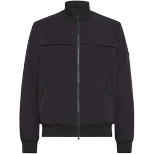 Peuterey, Heren, Sweatshirts & Hoodies, Blauw, Maat: XL Nylon,