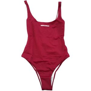 Dsquared2, Dames, Badkleding, Rood, Maat: XS